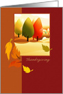 Business Thanksgiving Card with Autumn Landscape card