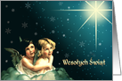 Wesolych Swiat. Merry Christmas card in Polish card