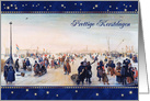 Prettige Kerstdagen. Vintage Design Dutch Christmas Card