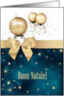 Buon Natale. Italian Christmas Card with Christmas Ornaments card