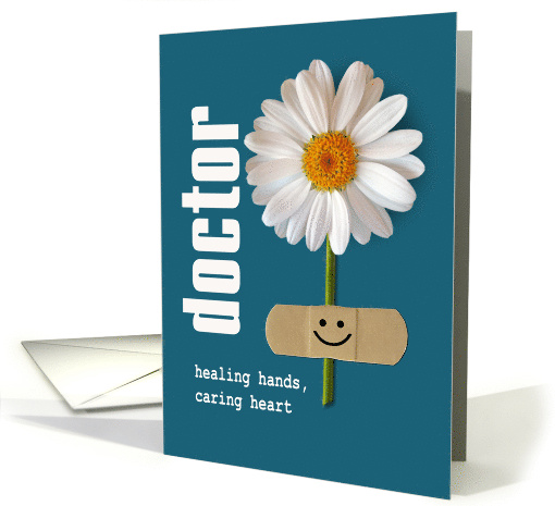 Happy Doctors' Day. Smiling Daisy card (1049601)