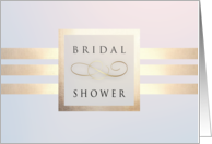 Bridal Shower Invitation. Pink Blue Luxury Design card