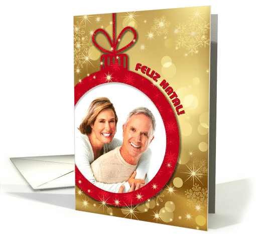 Feliz Natal. Portuguese Christmas Photo card (1077160)