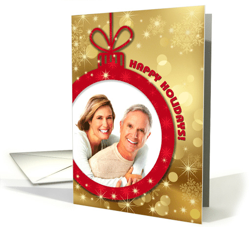 Happy Holidays. Christmas and New Year Photo card (1080450)