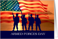 Happy Armed Forces Day. Patriotic Design card