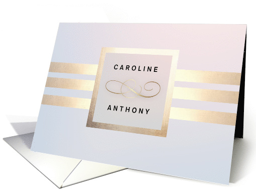 Wedding Invitation. Custom Names Luxury Elegant design card (1092366)
