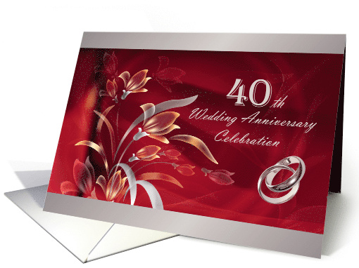 40th Wedding Anniversary Celebration Invitation card (1171868)