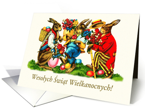 Wesolych Swiat Wielkanochnych. Polish Easter card.... (1238346)