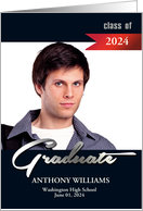 Class of 2024 Graduation Party Invitation Custom Photo card