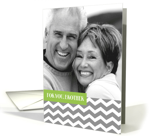 For Brother on Father's Day Custom Photo card (1277178)