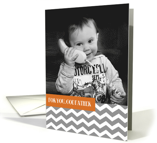 For Godfather on Father's Day Custom Photo card (1277822)