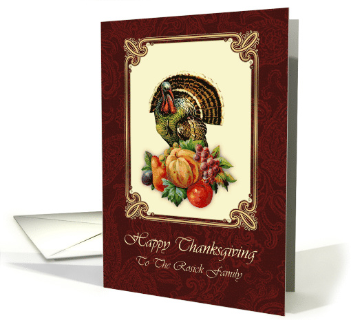 Happy Thanksgiving. Vintage Design card (1313738)