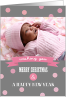 Merry Christmas. Personalized Christmas Photo Card