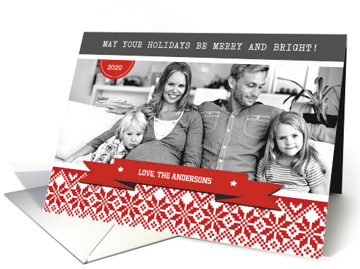 Happy Holidays. Personalized Christmas Photo card (1333074)