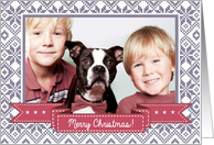 Merry Christmas From Our Home to Yours. Christmas Photo Card