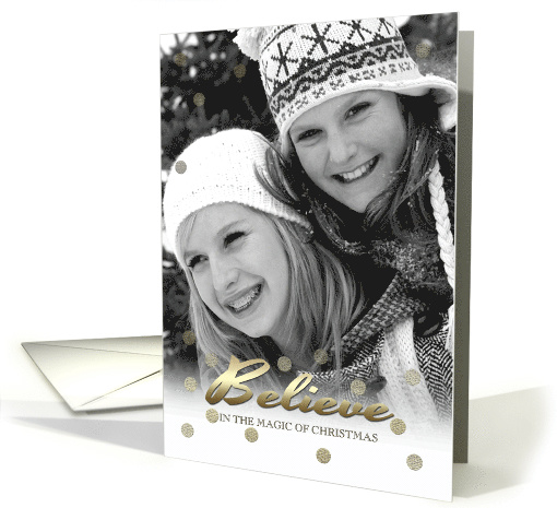 Believe in the Magic of Christmas. Christmas Photo card (1333548)
