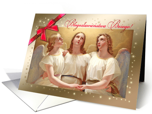 Blogoslawienstwa Bozego. Polish Christmas Card with... (1333684)