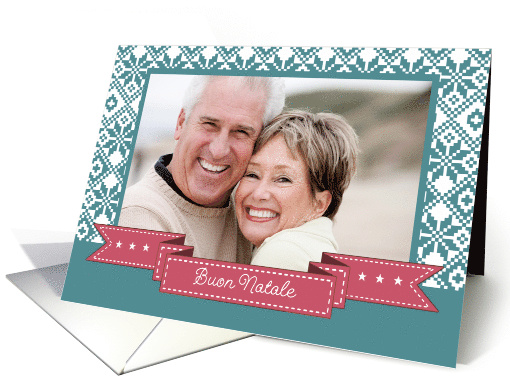 Buon Natale. Custom Photo Christmas Card in Italian card (1335492)