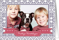 Prettige Kerstdagen. Custom Photo Christmas Card in Dutch card