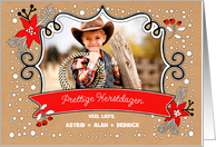 Prettige Kerstdagen. Custom Christmas Photo Card in Dutch card