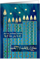 Happy Hanukkah for Parents. Menorah Candles card