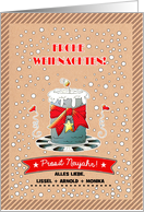 Frohe Weihnachten. Prosit Neujahr. German Christmas Card