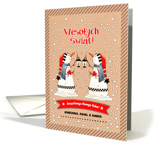 Wesolych Swiat i Szczesliwego Nowego Roku. Polish Christmas card