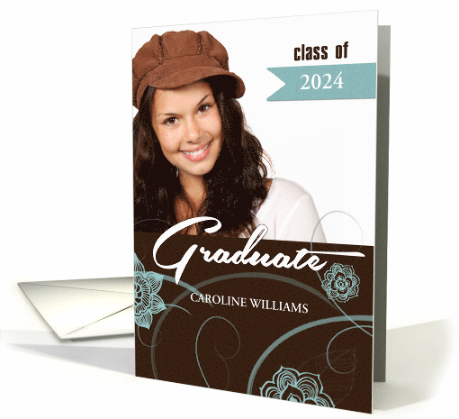 Class of 2024 Graduation Announcement Custom Photo and Year card