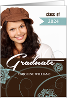 Class of 2024 Graduation Announcement Custom Photo and Year card