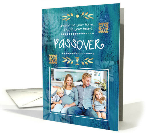 Happy Passover from Our Home to Yours. Custom Photo card (1362240)
