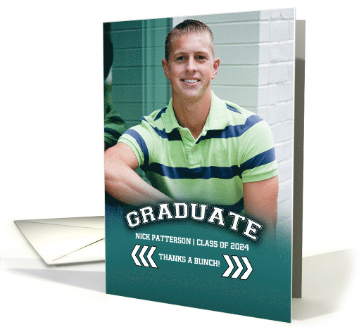 Thank You for the Graduation Gift. Custom Photo card (1433550)
