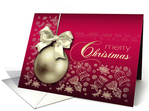 Merry Christmas, Christmas Ornament Design card (534038)
