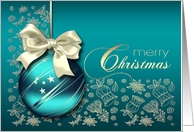 Merry Christmas, Christmas Ornament Design card