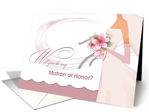 Be my Matron of Honor. Invitation card (546101)