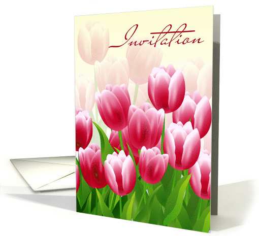 Invitation.Tulips card (551900)