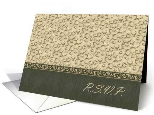 Elegant Pattern Design R.S.V.P. card (552153)