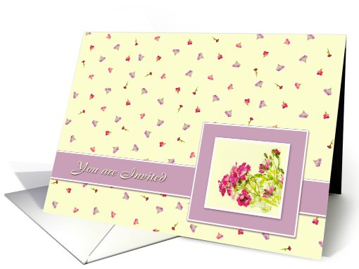 Invitation Card. Watercolor card (555890)