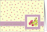 Invitation Card. Watercolor card