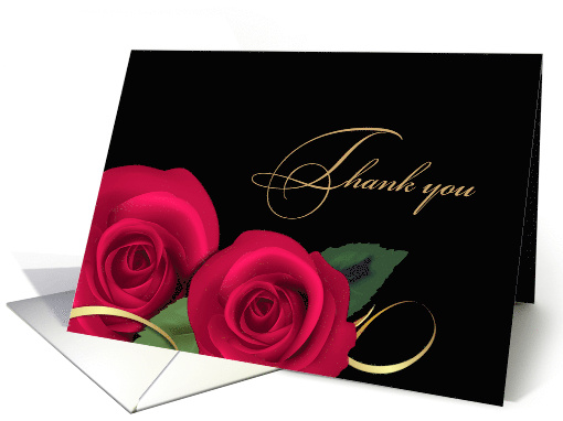 Thank you.Elegant Red Roses card (555894)