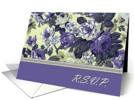R.S.V.P.Romantic Violet Flowers card (555896)