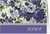 R.S.V.P.Romantic Violet Flowers card