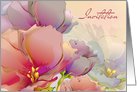 Invitation.Floral Painting. card