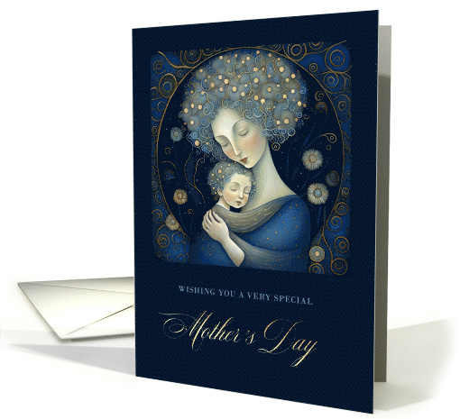 Happy Mother's Day. Mother and Child Painting card (563228)