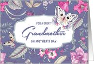 For a Great Grandmother on Mother’s Day Butterflies and Flowers card