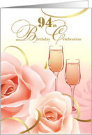 94th Birthday Party Invitation card