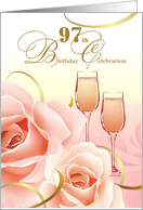 97th Birthday Party Invitation card