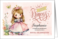 Princess Birthday Party Custom Invitation Cute Little Princess card