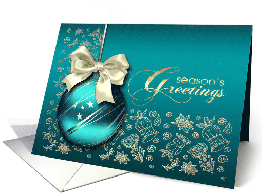 Season's Greetings. Christmas Ornament Design card (689809)