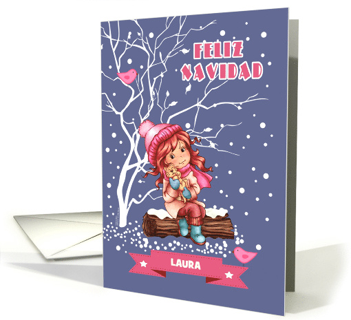 Feliz Navidad. Personalized Spanish Christmas card (689841)