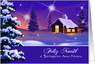 Feliz Natal. Christmas Card in Portuguese card